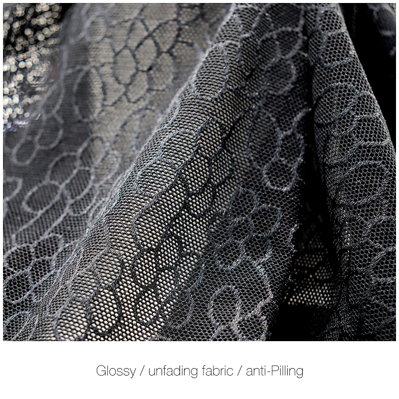 Excellent breathability  nylon spandex jacquard mesh fabric